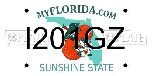 I201GZ Florida License Plate