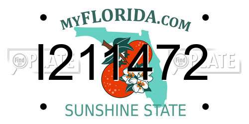 I211472 Florida License Plate