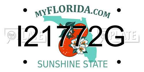 I21772G Florida License Plate