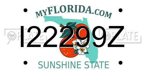 I22299Z Florida License Plate