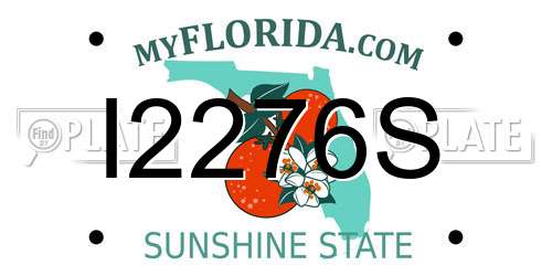 I2276S Florida License Plate
