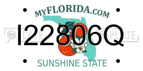 I22806Q Florida License Plate