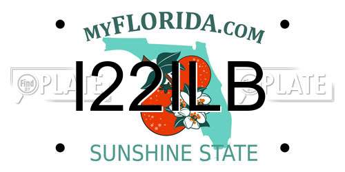 I22ILB Florida License Plate