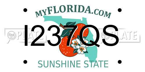I237QS Florida License Plate