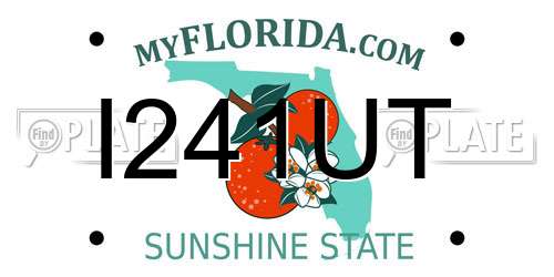I241UT Florida License Plate