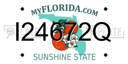 I24672Q Florida License Plate