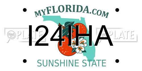 I24IHA Florida License Plate