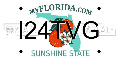 I24TVG Florida License Plate