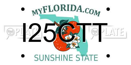I25CTT Florida License Plate