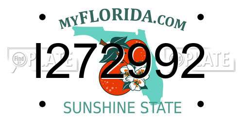 I272992 Florida License Plate