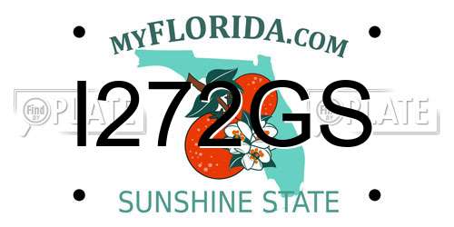 I272GS Florida License Plate