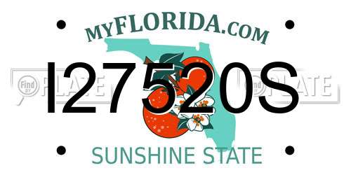 I27520S Florida License Plate