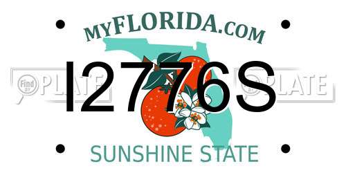 I2776S Florida License Plate