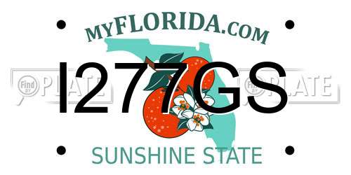 I277GS Florida License Plate