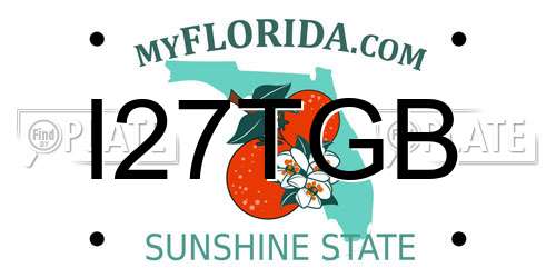 I27TGB Florida License Plate