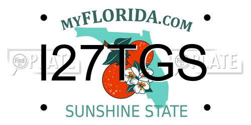 I27TGS Florida License Plate