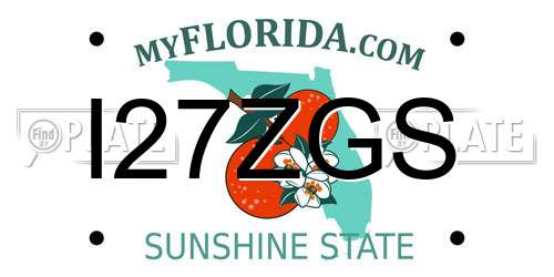 I27ZGS Florida License Plate
