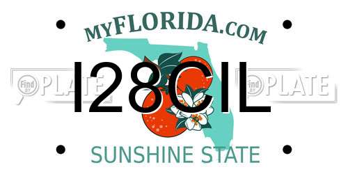 I28CIL Florida License Plate
