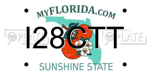I28CTT Florida License Plate