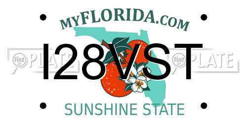 I28VST Florida License Plate