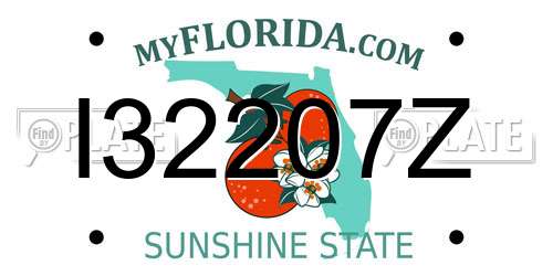 I32207Z Florida License Plate