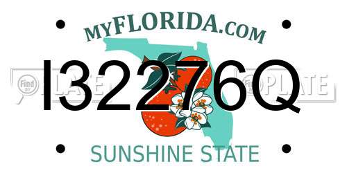 I32276Q Florida License Plate
