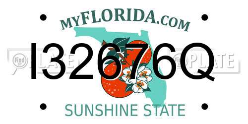 I32676Q Florida License Plate