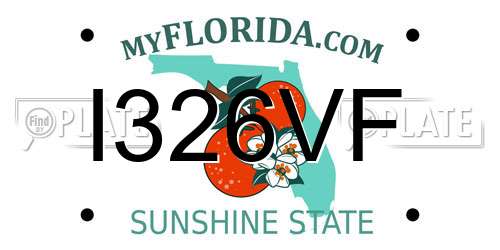 I326VF Florida License Plate