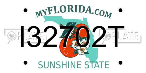 I32702T Florida License Plate