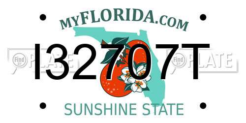 I32707T Florida License Plate