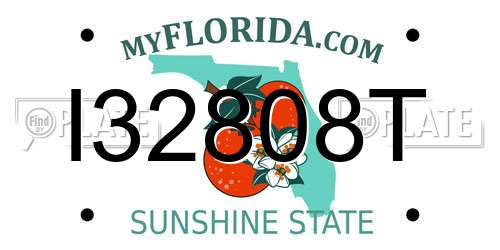 I32808T Florida License Plate