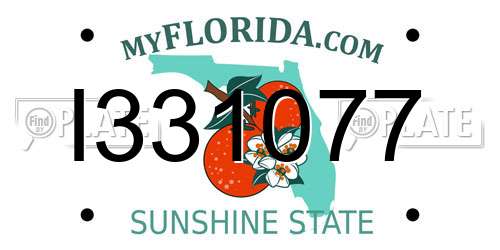 I331077 Florida License Plate