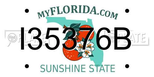I35376B Florida License Plate