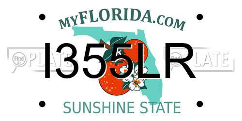 I355LR Florida License Plate