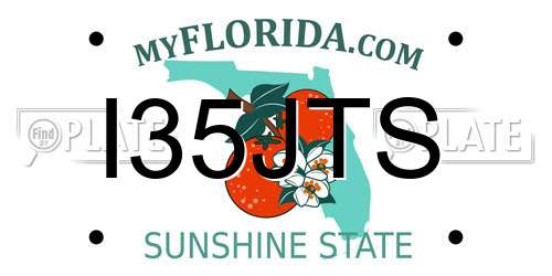 I35JTS Florida License Plate