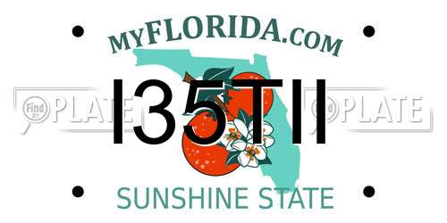 I35TII Florida License Plate