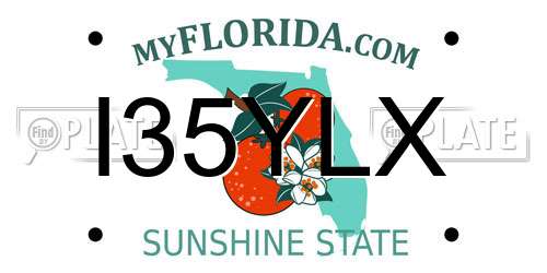 I35YLX Florida License Plate