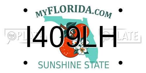 I409LH Florida License Plate
