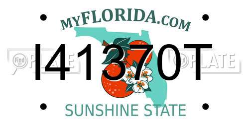I41370T Florida License Plate