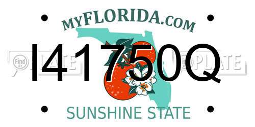 I41750Q Florida License Plate