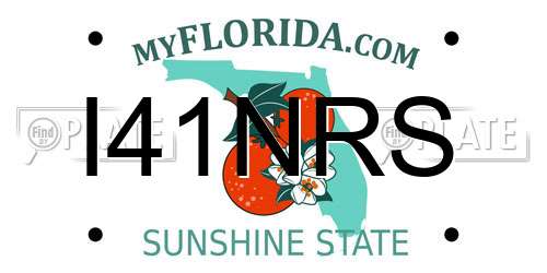 I41NRS Florida License Plate