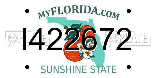 I422672 Florida License Plate
