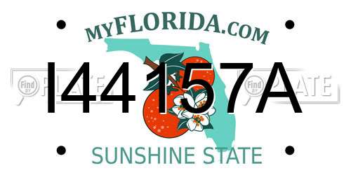 I44157A Florida License Plate