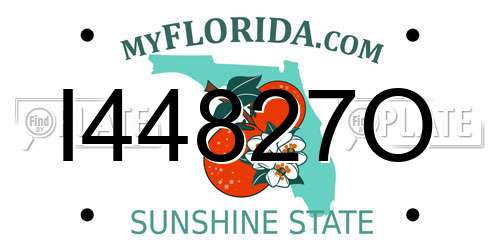 I44827O Florida License Plate