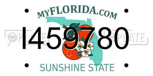 I459780 Florida License Plate