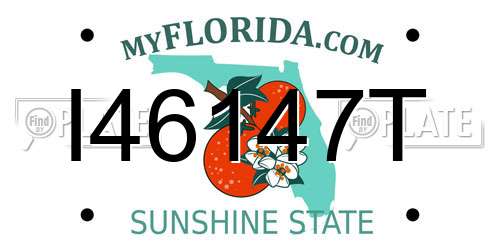 I46147T Florida License Plate