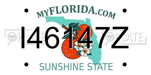 I46147Z Florida License Plate