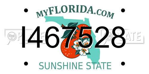 I467528 Florida License Plate