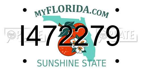 I472279 Florida License Plate