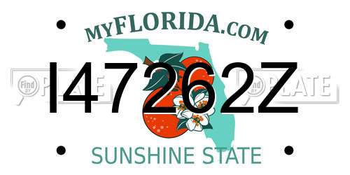 I47262Z Florida License Plate